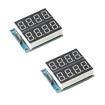 RAKSTORE 2 Stück 8 Bit Display Modul 0,9 cm Digital Tube Red Highlight Display 5V Serial Interface 2 Channel 74HC164 Treiber von RAKSTORE