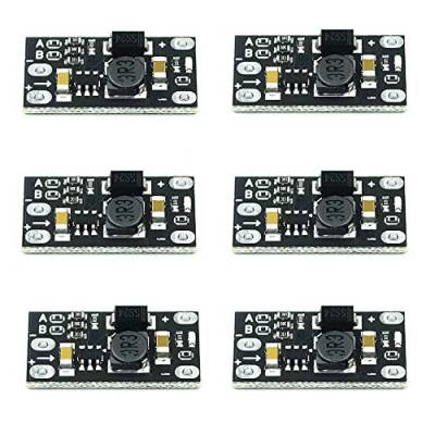 RAKSTORE 6 x Mini-Boost-Modul Step Up Board 5 V/8 V/9 V/12 V 1,5 A LED-Anzeige, elektronisches Spannungsmodul von RAKSTORE