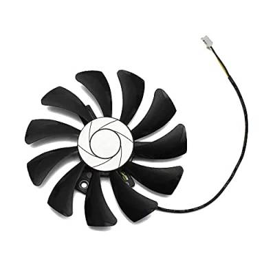 RAKSTORE 85mm Grafikkarten Lüfter Kompatibel mit MSI GTX 1050 GTX 1050 Ti RX560 Leiser Kühler Lüfter (2 Pin) von RAKSTORE