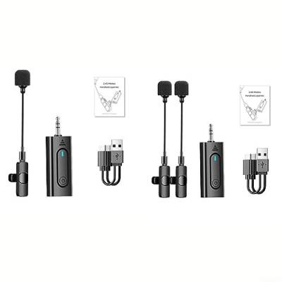 2,4 G Drahtlose Empfänger & Sender, Handheld-2 In 1 Wiederaufladbares Mikrofon für Sprachverstärker 30M Reichweite von RANRAO