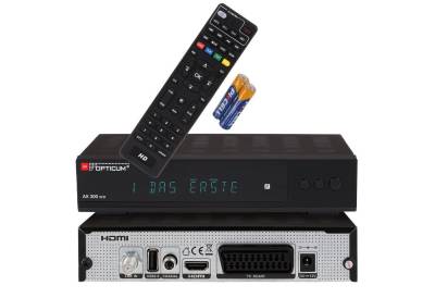 RED OPTICUM AX 300 VFD ohne Aufnahmefunktion SAT-Receiver (HDMI - SCART - USB 2.0 - Coaxial Audio I 12V Netzteil) von RED OPTICUM