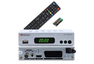 RED OPTICUM AX C100 silber Full HD DVB-C Receiver mit Aufnahmefunktion Kabel-Receiver (EPG, HDMI, USB, SCART, Coaxial Audio, Receiver für Kabelfernsehen) von RED OPTICUM