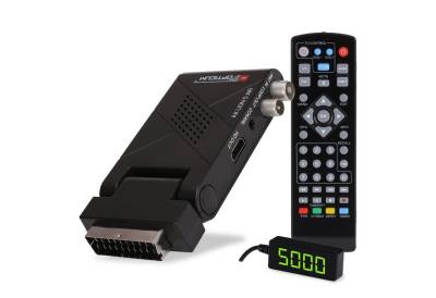 RED OPTICUM AX Lion 5 AIR DVB-T2 Receiver mit Aufnahmefunktion DVB-T2 HD Receiver (externer IR Sensor mit LED Display - SCART, HDMI, USB,12V Netzteil) von RED OPTICUM