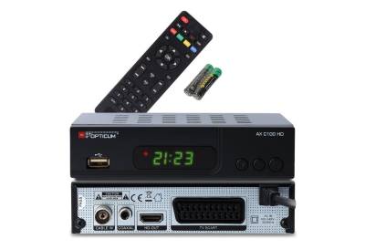 RED OPTICUM HD AX C100 Full HD DVB-C Receiver mit Aufnahmefunktion schwarz Kabel-Receiver (EPG, HDMI, USB, SCART, Coaxial Audio, Receiver für Kabelfernsehen) von RED OPTICUM
