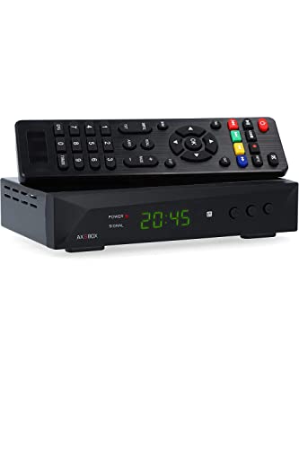 RED OPTICUM HD Sat Receiver für Satellitenschüssel mit Aufnahmefunktion, AAC-LC Audio, mit PVR, HDMI, SCART, USB, Coaxial - Timeshift & Einkabel tauglich - SBox Satelliten Receiver für Full-HD von RED OPTICUM