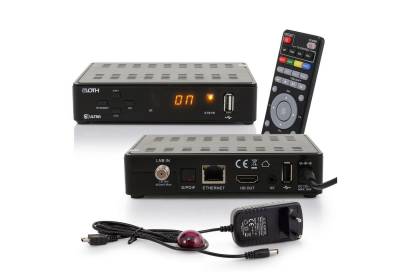 RED OPTICUM Sloth S1 ultra mit lernbarer Fernbedienung SAT-Receiver (PVR Aufnahmefunktion, HD 1080p, HDMI, LAN, USB, S/PDIF, 12V Netzteil) von RED OPTICUM