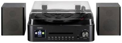 Reflexion HIF2080 Stereoanlage AUX, Bluetooth®, CD, DAB+, DLNA, Internetradio, Plattenspieler, Radi von REFLEXION