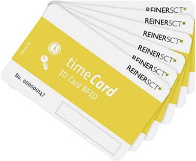 REINER SCT timeCard RFID 50 des Blanko-Chipkarten von REINER