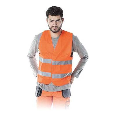 REIS Kos-5P6XL Warnweste, Orange, 6XL Größe von REIS