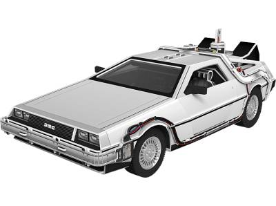 REVELL 00221 Back to the Future – Time Machine 3D Puzzle, Grau von REVELL