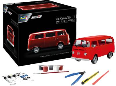 REVELL 01034 VW T2 Bus 2021 Modellbausatz, Rot von REVELL