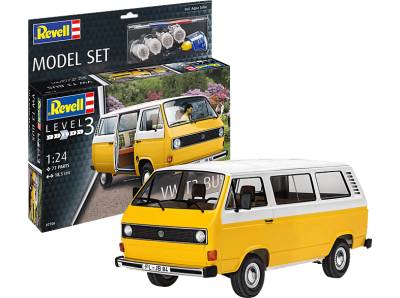 REVELL 67706 Model Set VW T3 Bus Modellbausatz, Gelb/Weiß von REVELL