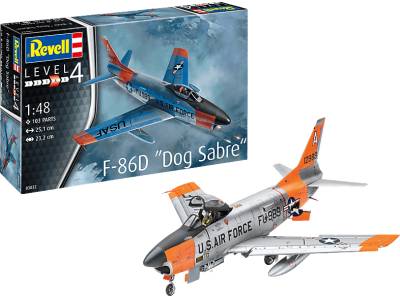 REVELL Model Set F-86D Dog Sabre Modellbausatz, Mehrfarbig von REVELL