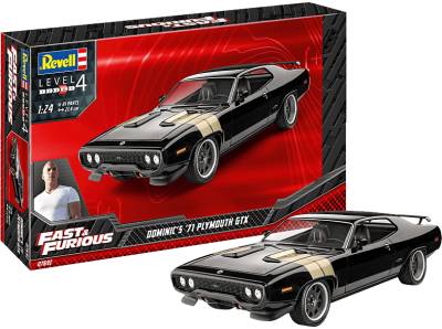 REVELL Model Set Fast & Furious - Dominics 1971 Plymouth GTX Modellbausatz, Mehrfarbig von REVELL