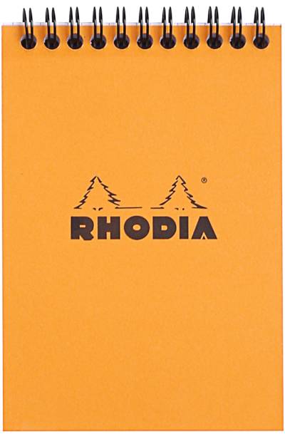 RHODIA Spiralnotizblock No. 13, DIN A6, kariert, orange von RHODIA