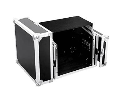 ROADINGER Spezial-Kombi-Case LS5 Laptop-Rack, 6HE | Flightcase für 483-mm-Geräte (19"), mit Laptopablage von ROADINGER