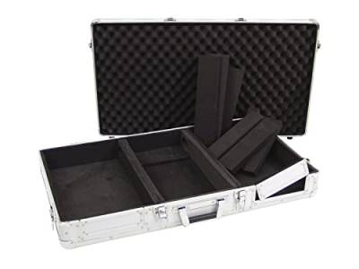 ROADINGER Universal-Konsole DIGI-1 2xCD/1xM-10 sil | DJ-Flightcase für 2 CD-Player und ein Mischpult (10") von ROADINGER