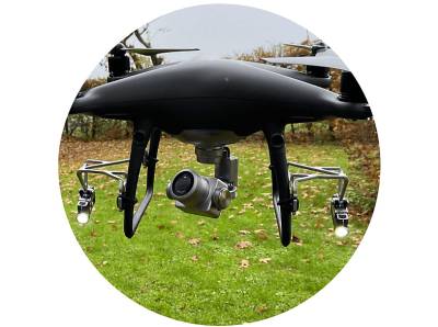 ROBOTERWERK MONA 500 Dual, für DJI Phantom P4 Drohnen Beleuchtungssystem, Schwarz von ROBOTERWERK