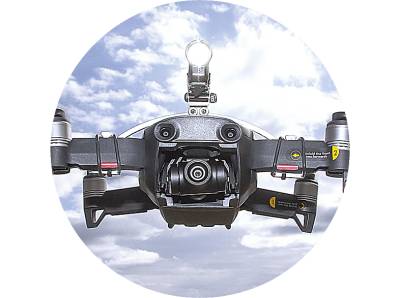 ROBOTERWERK Roboterwerk M.O.N.A. Mavic Air: LED Beleuchtung für DJI Air - 380 Lumen, neigbar Scheinwerfer Drohnen Schwarz/Silber von ROBOTERWERK