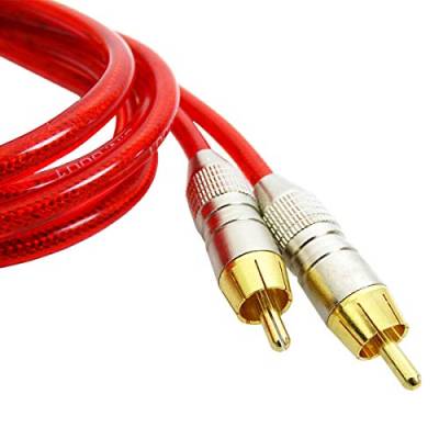 Rode Cinch-Kabel professionelles RCA HiFi-Kabel 2x Stecker Rot 3m von RODE-Microphones