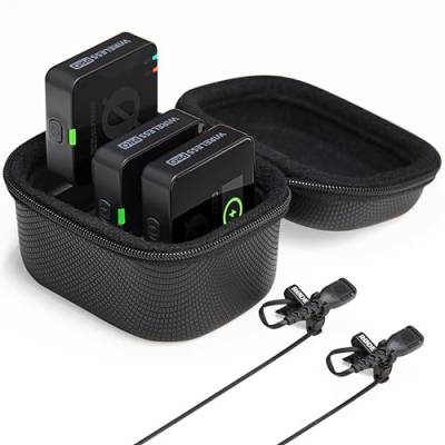 RØDE Wireless PRO Kompakt-Funkstrecken-Set mit Timecode, 32-Bit Float On-Board-Aufnahme, 2 Lavalier-Mikrofonen und Ladecase für Videoaufnahmen und Content Creation von RØDE