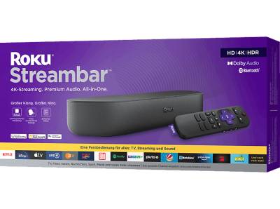 ROKU Streambar™ Media Player 512 MB, Schwarz von ROKU