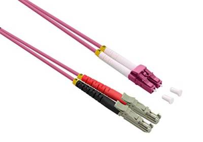 ROLINE LWL-Kabel Duplex 50/125µm OM4, LSH/LC, LSOH, violett, 5 m von ROLINE