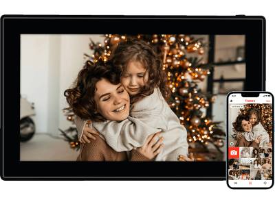 ROLLEI Smart Frame WiFi 150 mit App-Funktion Digitaler Bilderrahmen, 39,5 cm, 1920 x 1080p, Schwarz von ROLLEI