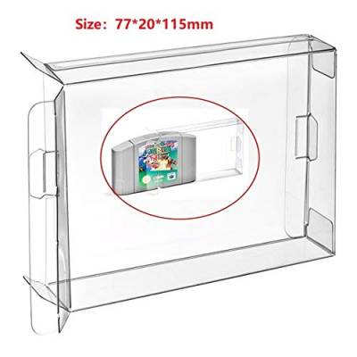 RUITROLIKER 10Pcs Transparentes Spiel Fall Hülle Schutzhülle Patrone cartridge case für N64 von RUITROLIKER