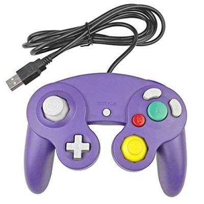 RUITROLIKER USB Wired Controller Gamepad für GameCube NGC PC/Mac Lila von RUITROLIKER