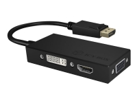 ICY BOX IB-AC1031, DisplayPort, DVI-D + VGA (D-Sub) + HDMI, Männlich, Weiblich, Gerade, 3840 x 2160 Pixel von RaidSonic Technology