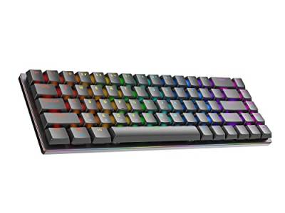 Ranked G65 Guardian 65% | Vollaluminium | Hot-Swap-fähige Mechanische Gaming-Tastatur | 68 Tasten RGB-LED für PC/Mac | QWERTY ANSI US Layout (Schwarz, Gateron Low Profile Blue) von Ranked