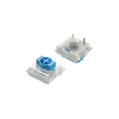 Ranked Gateron Ks-33 Low-Profile-Tastenschalter v2 für mechanische Gaming-Tastaturen | Plate Mounted (Gateron Blue, 65 Stück) von Ranked