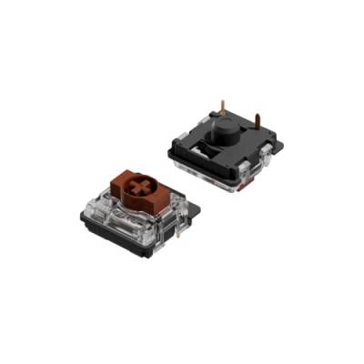 Ranked Gateron ks-27 Low-Profile-Tastenschalter für mechanische Gaming-Tastaturen | Plate Mounted (Gateron Brown, 65 Stück) von Ranked