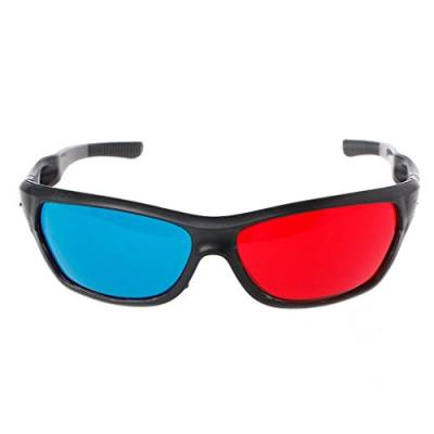 Weißer Rahmen Blaue Anaglyphen-3D Brille Für Film Spiel DVD Videomaterial 3D Brille 3D Brille 3D Brille Für 3D Brille Blaue 3D Brille Für Kinder 3D Brille von Ranuw