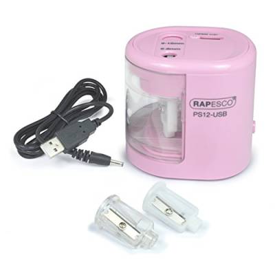 Rapesco 1446 PS12-USB Anspitzer, Rosa von Rapesco