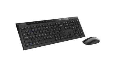 Rapoo Set Wireless Maus + Tastatur (Fliege, Multimode, Wireless, USB A, Slim, Computer) schwarz von Rapoo