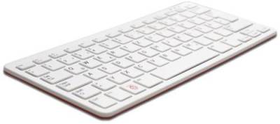 Raspberry Pi® RPI-KEYB (DE)-RED/WHITE USB Tastatur Deutsch, QWERTZ Weiß, Rot USB-Hub von Raspberry Pi®