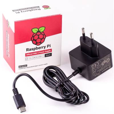 Offizielle Black Raspberry Pi 5.1A/3A PSU, Netzteil von Raspberry Pi Foundation