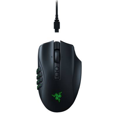 Razer Naga V2 Pro Kabellose MMO-Gaming-Maus - Gaming Maus mit neigbarem HyperScroll Pro-Mausrad und 30K Sensor von Razer