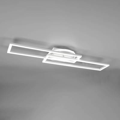 LED-Deckenleuchte Twister, drehbar, Remote, weiß von Reality Leuchten