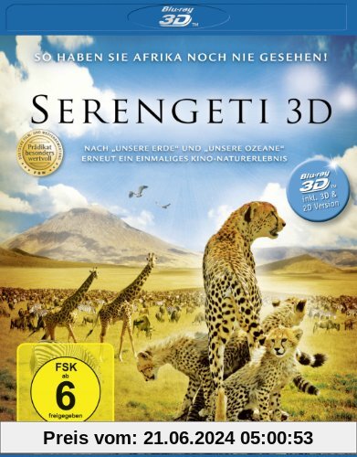 Serengeti (inkl. 2D Version) [3D Blu-ray] von Reinhard Radke