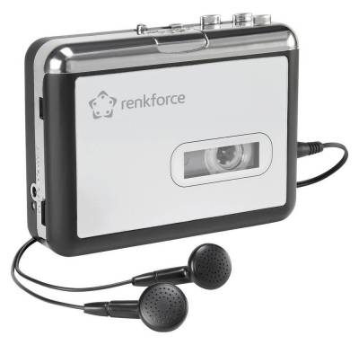 Renkforce USB-KASETTEN-ENCODER Kassetten Player (Inkl. Kopfhörer) von Renkforce