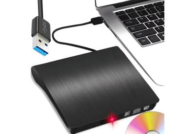 Retoo Externes DVD Laufwerk USB 3.0 2.0 CD DVD RW Brenner PC Laptop Notebook DVD-Brenner (USB 3.0, USB 2.0, USB, 1.1, USB 1.0, Plug&Play, Hohe Kompatibilität, Solide Herstellung) von Retoo