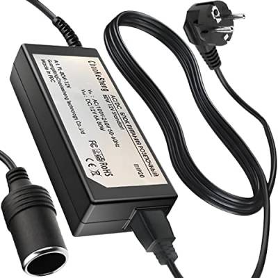 Retoo KFZ Netzadapter Spannungswandler 230V auf 12V 80W, Auto Netzteil Adapter, Netzadapter AC-DC für Auto-Staubsauger, LED Streifen Kompressoren, Stromwandler, Gleichrichter Schwarz von Retoo