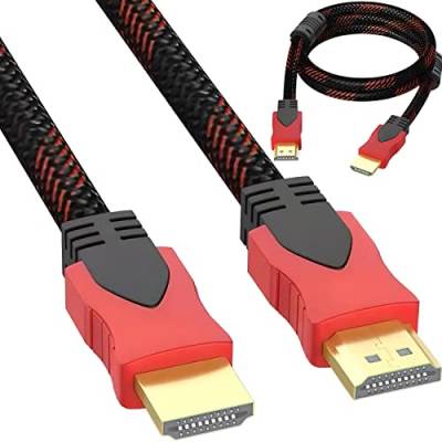 Retoo Kabel HDMI 4K 1,5 Meter High Speed, Kabel kompatibel mit TV Fernseher, Video 4K UHD 2160p HD 1080p Geflecht Vergoldete Anschlüsse, DP-Computer zu HDMI-Monitor Kompatibel, HDMI von Retoo