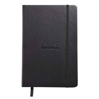 Rhodia 118609C Web Notebook (elfenbein, DIN A5, 14,8 x 21 cm liniert, 90 g) 1 Stück schwarz von Rhodia