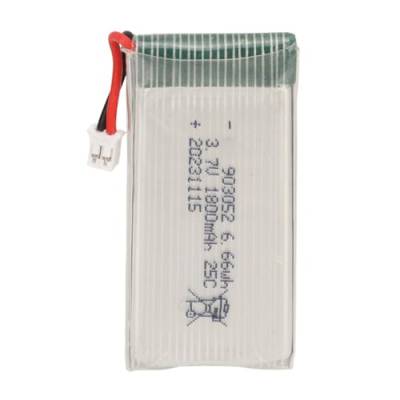 3,7 V 1800 MAh 25 C Drohnen-Lithium-Akku, 903052 Langlebiger Drohnen-Li-Akku mit PH2.0-Stecker für X5SW-Drohne von RiToEasysports