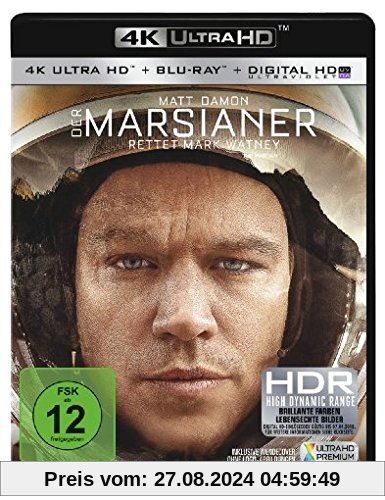 Der Marsianer - Rettet Mark Watney  (+ 4K Ultra HD-Bluray) [Blu-ray] von Ridley Scott