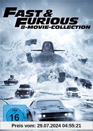 Fast & Furious - 8 Movie Collection [8 DVDs] von Rob Cohen